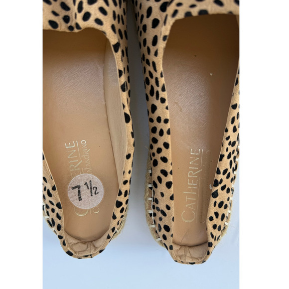 Catherine Malandrino Animal Print Slip-On Flats Espadrilles Size 7.5 - Picture 7 of 8
